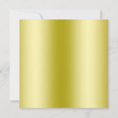 エレガントブ男らしラックと金ゴールド誕生日 招待状 (裏面)