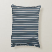 エレガントブ素朴ルーグレイフランスのチキングストライプ アクセントクッション (裏面(縦))