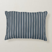 エレガントブ素朴ルーグレイフランスのチキングストライプ アクセントクッション (裏面)