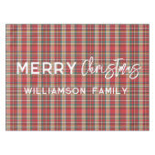 エレガントプカラフルライドクリスマスファミリーホーム テーブルクロス (正面(横))