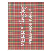 エレガントプカラフルライドクリスマスファミリーホーム テーブルクロス (正面)