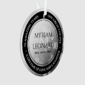 エレガントプラチ結婚ナ70周年 オーナメント (正面)