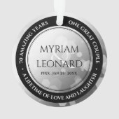 エレガントプラチ結婚ナ70周年 オーナメント (裏面)