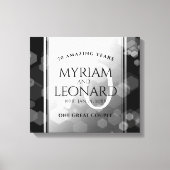 エレガントプラチ結婚ナ70周年 キャンバスプリント (正面)