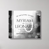 エレガントプラチ結婚ナ70周年 キャンバスプリント (正面)