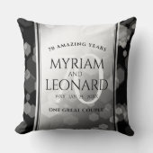 エレガントプラチ結婚ナ70周年 クッション (正面)