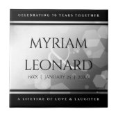 エレガントプラチ結婚ナ70周年 タイル (正面)