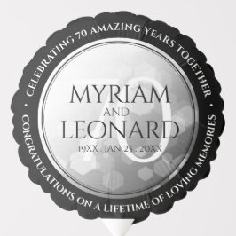 エレガントプラチ結婚ナ70周年 バルーン