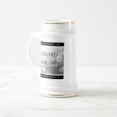 エレガントプラチ結婚ナ70周年 ビールジョッキ (正面左)