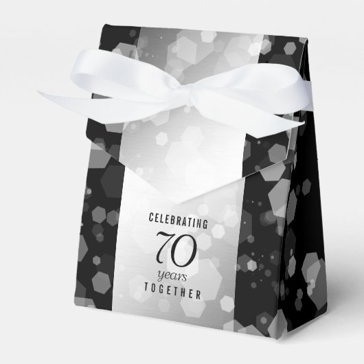 エレガントプラチ結婚ナ70周年 フェイバーボックス (正面サイド)