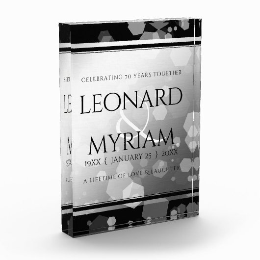 エレガントプラチ結婚ナ70周年 フォトブロック (左)