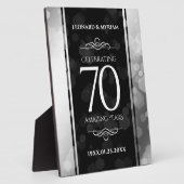 エレガントプラチ結婚ナ70周年 フォトプラーク (側面)