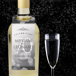 エレガントプラチ結婚ナ70周年 ボトルネックタグ