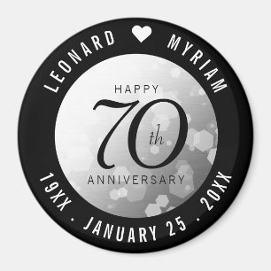 エレガントプラチ結婚ナ70周年 マグネット