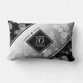 エレガントプラチ結婚ナ70周年 ランバークッション (正面)