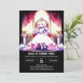 エレガントプリンセスバースデー 招待状 (スタンド正面)