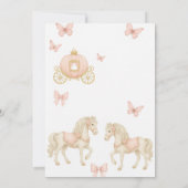 エレガントプリンセス – テーマ別ベビーシャワー招待状 招待状 (裏面)