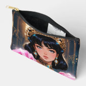 エレガントプリントカットソーバッグ アクセサリーポーチ (見開き)