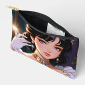 エレガントプリントカットソーバッグ アクセサリーポーチ (見開き)