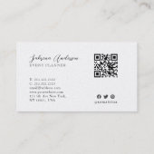 エレガントプレミアムパールブルーウォーター抽象芸術 名刺 (裏面)