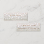 エレガントプロフェッショナルのモダン輝き スキニー名刺 (正面/裏面)