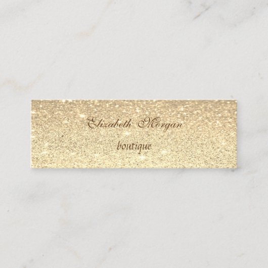 エレガントプロフェッショナルのモダン輝き スキニー名刺 (正面)