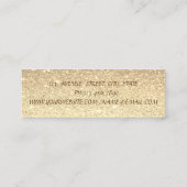 エレガントプロフェッショナルのモダン輝き スキニー名刺 (裏面)