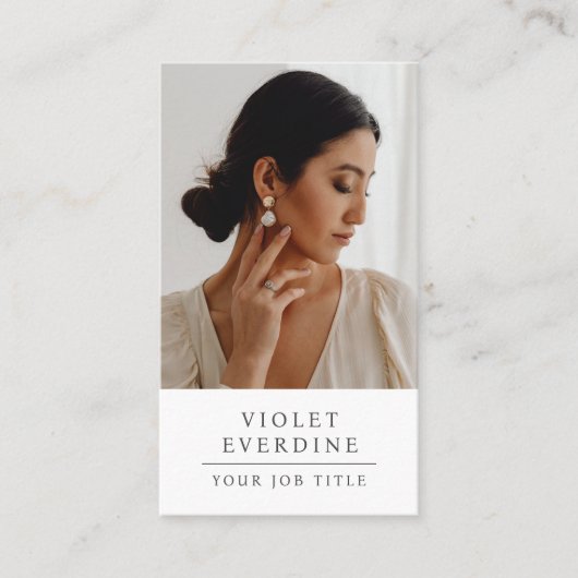 エレガントプロフェッショナルの写真 名刺 (正面)