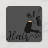 エレガントプロフェッショナルアラームアポイントメントカード スクエア名刺 (正面)