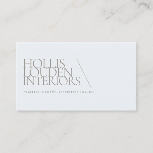 エレガントプロフェッショナルインテリア設計者 名刺 (正面)