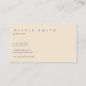 エレガントプロフェッショナルインディゴブルーモノグラム 名刺 (裏面)