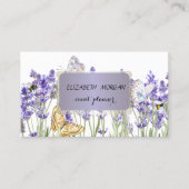 エレガントプロフェッショナルガーデンフラワースミレ 名刺 (正面)