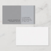 エレガントプロフェッショナルグモダンレーシンプルシックプレーン 名刺 (正面/裏面)