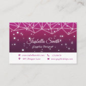 エレガントプロフェッショナルグラフィックデザイナー 名刺 (裏面)