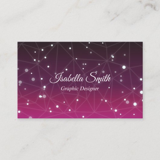 エレガントプロフェッショナルグラフィックデザイナー 名刺 (正面)