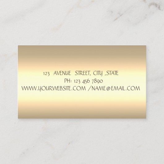 エレガントプロフェッショナルケーキフローラミキサベーカリー 名刺 (裏面)