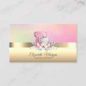 エレガントプロフェッショナルケーキミキサーフラワーベーカリー 名刺 (正面)