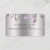 エレガントプロフェッショナルケーキミキサーフラワー、ドリップ 名刺 (裏面)