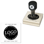 エレガントプロフェッショナルサークルのロゴ従業員 ラバースタンプ (押印)