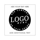 エレガントプロフェッショナルサークルのロゴ従業員 ラバースタンプ (インプリント)