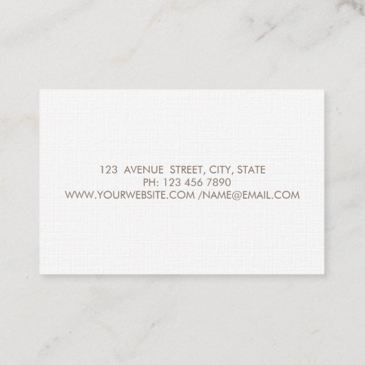 エレガントプロフェッショナルサークルケーキミ葉キサ 名刺 (裏面)