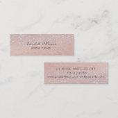 エレガントプロフェッショナルシックモダングリッタリー《写真》ぼけ味 スキニー名刺 (正面/裏面)