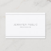 エレガントプロフェッショナルシモダンックシンプルプレインラックス 名刺 (正面)