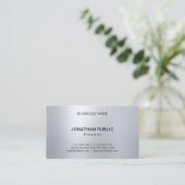 エレガントプロフェッショナルシルバールックラモダンイト 名刺 (スタンド正面)