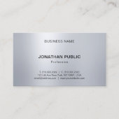 エレガントプロフェッショナルシルバールックラモダンイト 名刺 (正面)