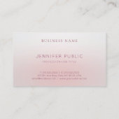 エレガントプロフェッショナルシンプルシックテンプレートモダン 名刺 (裏面)