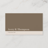 エレガントプロフェッショナルシンプルミニマルモダンリスト 名刺 (正面)