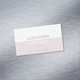 エレガントプロフェッショナルシンプルミニマル2色 マグネット名刺