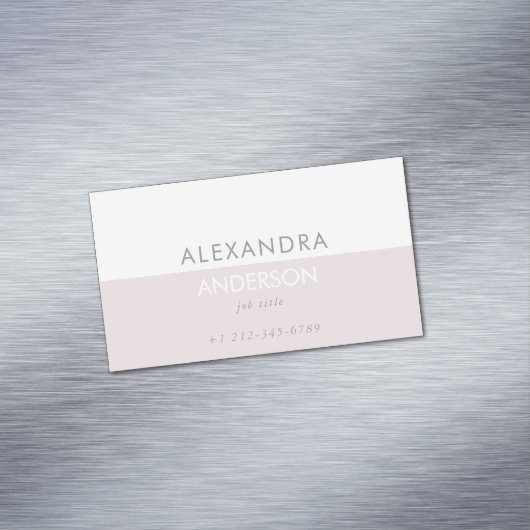 エレガントプロフェッショナルシンプルミニマル2色 マグネット名刺 (インサイチュ)