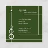 エレガントプロフェッショナルスクウェア名刺 スクエア名刺 (裏面)